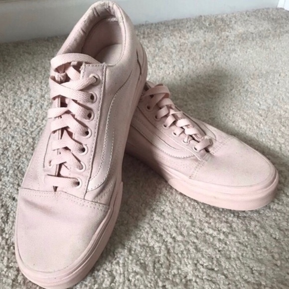 Vans Shoes - Pale, all pink vans